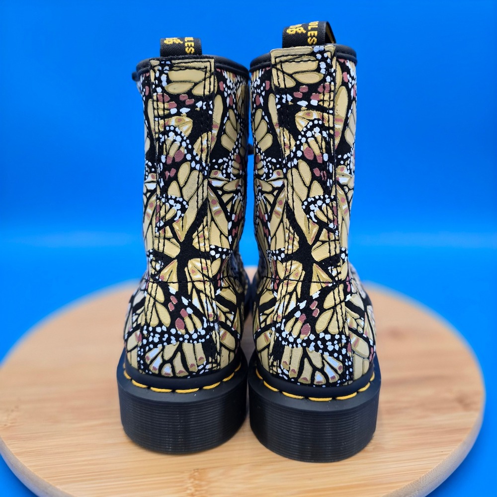 Dr. Martens 1460‎ W Butterfly Print Boots US Womens Size 7 EU 38 UK 5 New NWOB - Picture 4 of 9